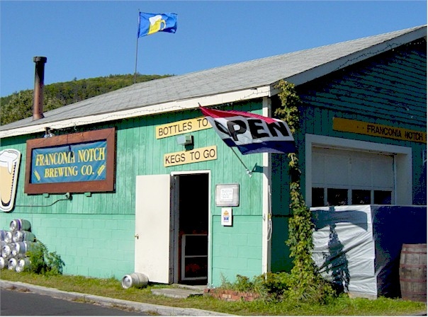 Franconia Notch Brewing Company building in daylight